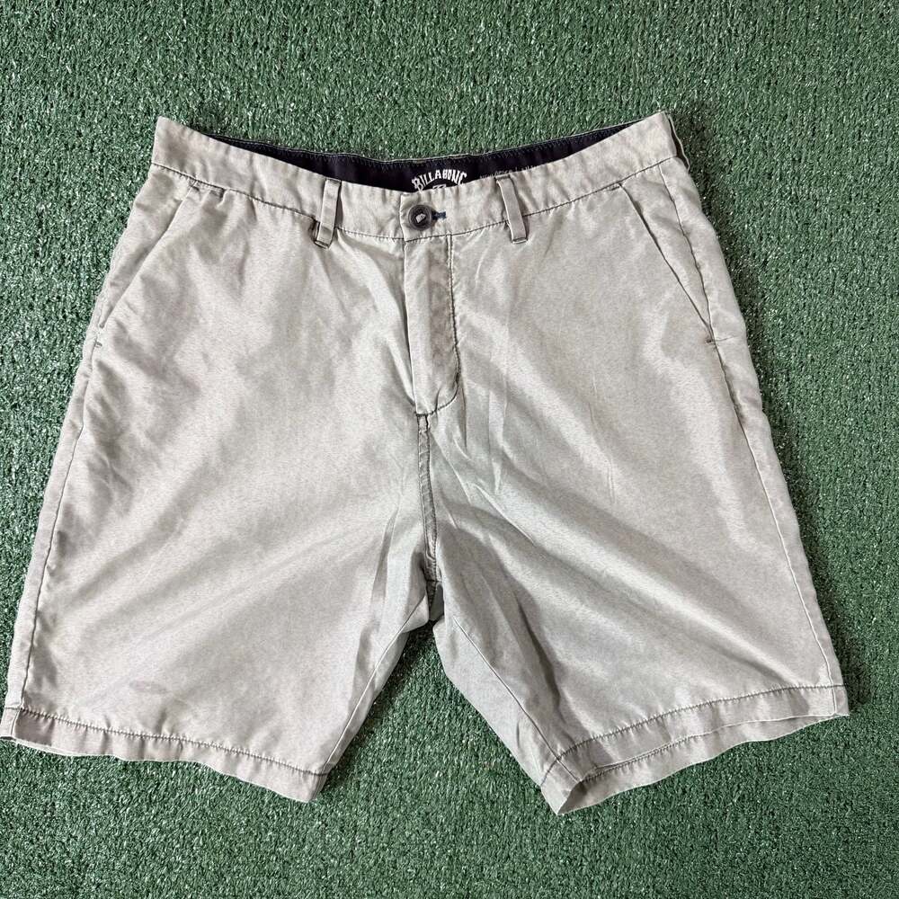 Billabong New Order X Hybrid Chino Shorts Mens 33 Submersibles Stretch Gray CHR